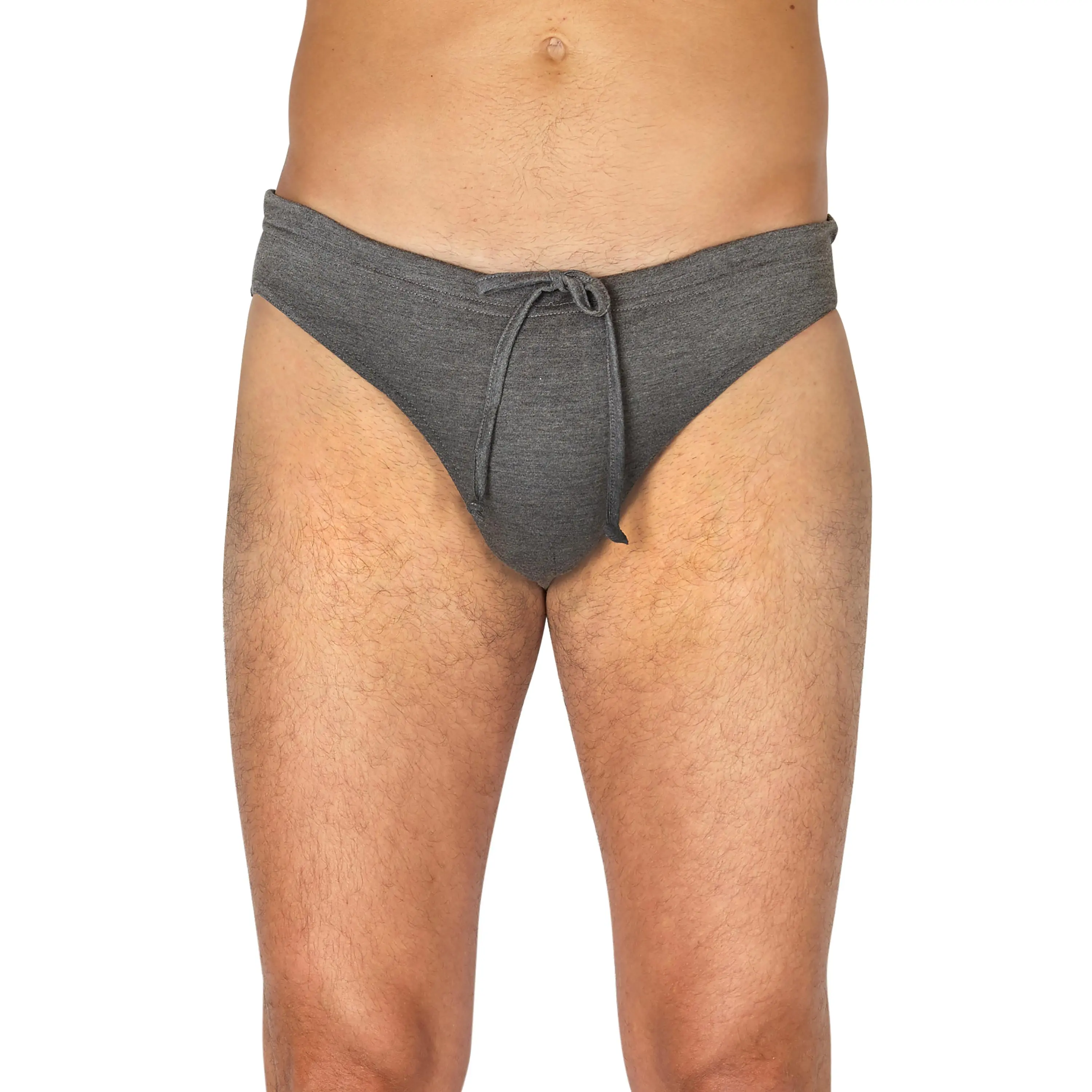 Intimo Men's Minimalist Contemporary Stretch Knit Bikini Briefs - 48% Rayon, 52% Polyester, Breathable Polyester Rayon Fabric, Comfy Daily Wear Underwear