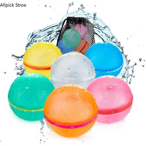 4/6/12/16PCS Reusable Magnetic Water Balloons, Self-Sealing Quick Fill Water Splash Balls for Kids and Families, Outdoor Summer Water Toys for Pool Parties, Beach Games, Backyard Fun and Vacation Activities, Eco-Friendly Water Fight Toys