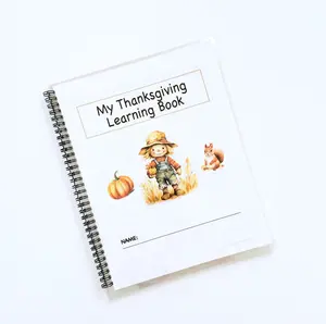 Thanksgiving Learning Book - Alphabet Tracing, Letter Sound and Recognition, Number Tracing and Counting for Kids