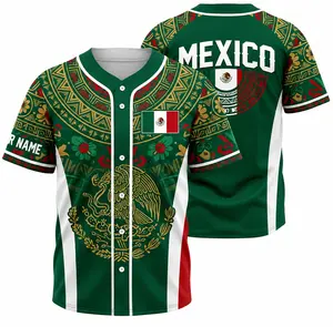 Custom Name Mexico Baseball Shirt, Personalized Jersey Gift for Him Her Unisex