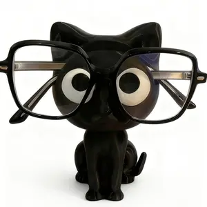 Cute Cat Glasses Holder, Durable Plastic Desktop Storage Box, Eyewear Stand, Eye Glasses Holders, Eyeglass Holder, Ideal for Bedroom, Entryway, Bathroom, Cabinet Storage, Home Decor