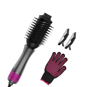 Professional Hair Styling Brush, Dual-Function Hot Air & Volumizing, Women's 75mm Oval Shape, Ideal for Blow Drying