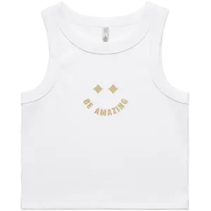 Smile Ribbed Crop Tank