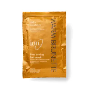 Ion Brunette Blue Toning Mask, Antibrass, Corrects and neutralizes orange undertones Ultra pigmented 1 Oz