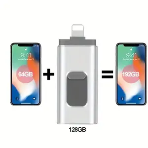 Type-C & Android OTG USB 3.0 Flash Drive, Portable Flash Drive, 4-In-1 Memory Stick, Ultra-Fast Photo Stick, 128GB/256GB/512gb/1tb External Storage, Compatible with Type-C Phones
