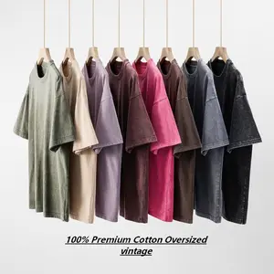 MIDMX Oversized Vintage Streetwear Cotton T-Shirts Solid Colors Men Women's Wear Summer Tops Baggy Crewneck Loose Fits Style 100% Pure Plant Dyed Comfortable Soft Breathable Black Friday Deals Christmas Gift Suits Suits Suits