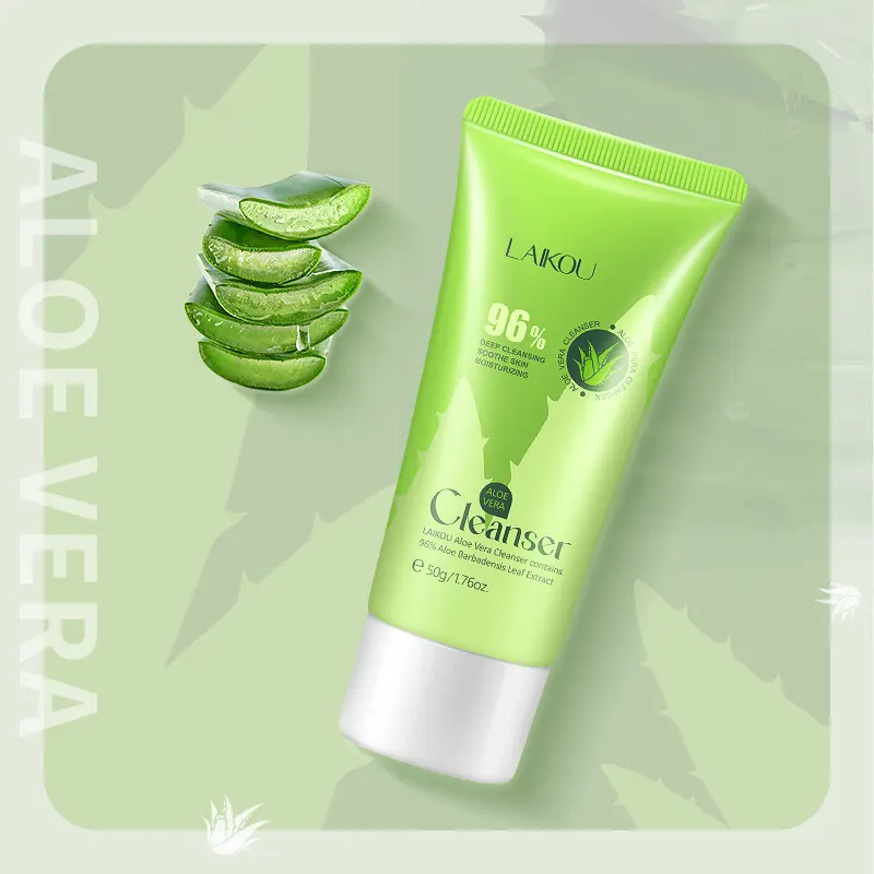 50g Natural Aloe Vera Facial Cleanser Deep Pore Cleansing
