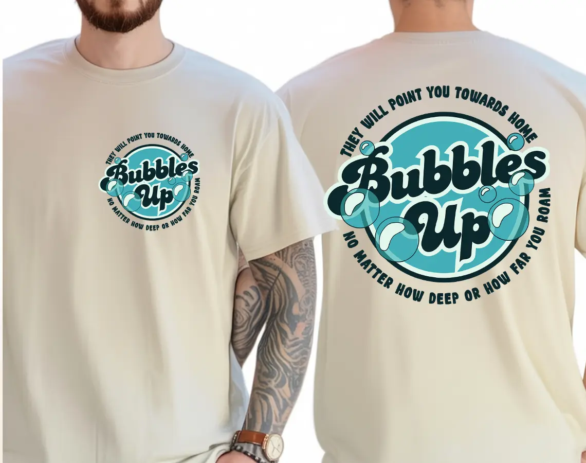 Bubbles Up Jimmy Buffett 2 sides Tee, Unisex Beach Tshirt, Buffett Fan Gift, Parrot Head Shirt, Buffett Lover