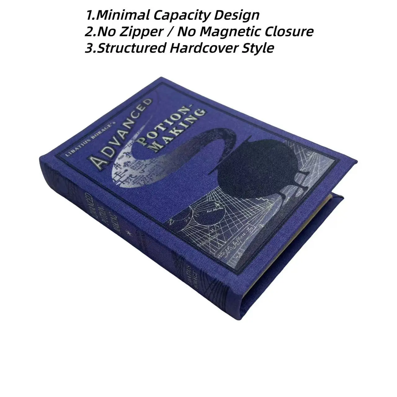 Advanced Potion-Making Book Wallet –Hardcover-Style Book Wallet for Light Carry, 4 Card Slots, Coin Pocket , Fantasy Book Lover Gift, Library Aesthetic Accessory