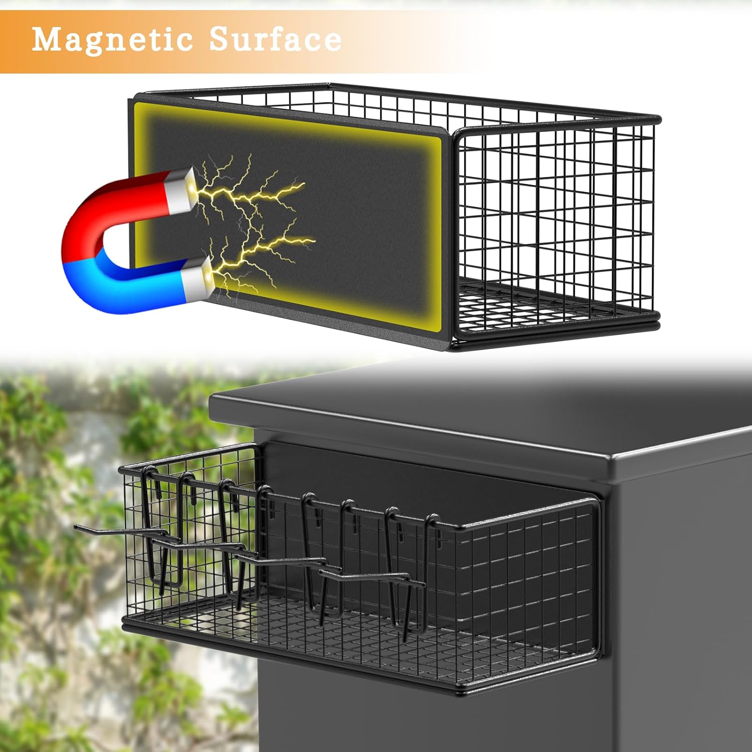 Magnetic Storage Bins & Paper Towel Holder for Traeger Smoker Grills Ironwood 885 Pro Series 34 22 D2 575 780 650 Z-Grills Pit Boss Utensils