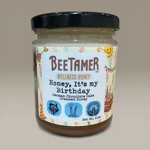 BeeTamer's  It’s My Birthday – German Chocolate Cake Creamed Honey
