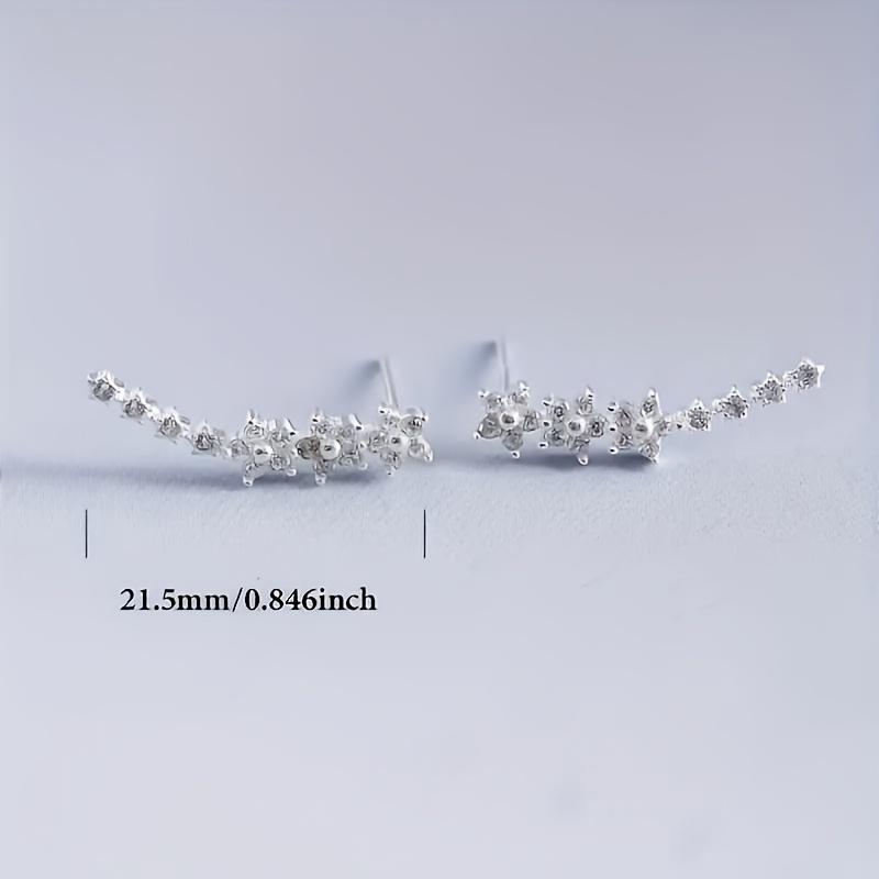 Stainless Steel Women'S Sequin Floral Earrings - Elegant Bezel Set Earrings, Hypoallergenic Flower Studs for Sensitive Skin, Valentine'S Day Gifts, Wedding And Everyday Wear Jewelry