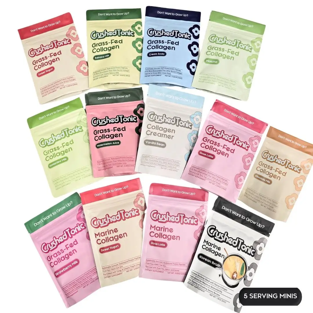 Korean Collagen Discovery Pack Grass Fed Hydrolyzed Collagen - Halal & Kosher Bovine Collagen - for Skin, Hair & Health - Gluten Free GMO Free Skin Ca