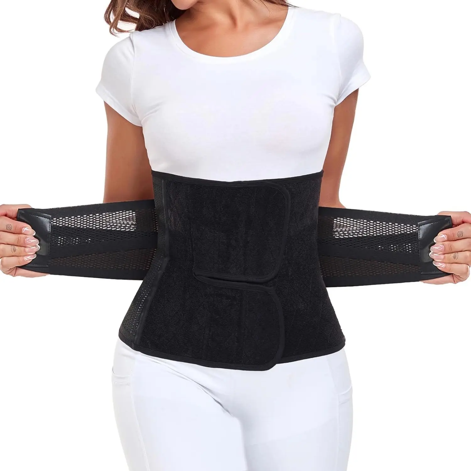 Breathable Postpartum Support Belt - Adjustable C-Section Recovery Girdle  Compression Essential Shapewear Soft Womenswear Basic Minimalist