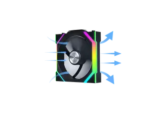 Lian Li UNI Fan SL Wireless 120mm ARGB Fan - Single Pack - 2.4 GHz Wireless Signal for RGB & Fan Control - Daisy-Chain Design - Controller NOT Included & Required - Black (12SL1W1B)