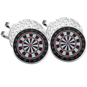 2 pack Magnetic Golf Ball Markers - Magnetic Hat Pin with Number Dial, Strong Magnetic Base for Golf Caps, Baseball Hats - Ideal Golf Gift for Women & Men - Durable Metal Badge, Cartoon Style Design, Golf Accessories, Golf Supply