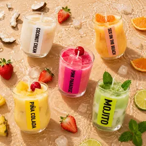 Summer Cocktail Collection Bundle – 5 Tropical Candle Shots