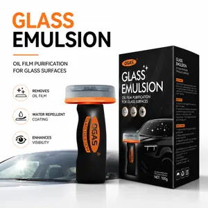 OGAS Automotive Handheld Oil Film Remover Cream, Glass Decontamination Without Traces, Window Oil Film Cleaning, Rapid Action, Compact & Easy to Carry - 100g Degreaser Cleaner