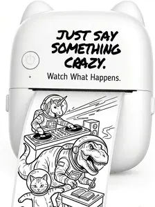 AI Voice Sticker Printer for Kids  Speak & Print Instantly – No Ink Mini Thermal Printer with Free App, Creative Gift (Ages 6+)