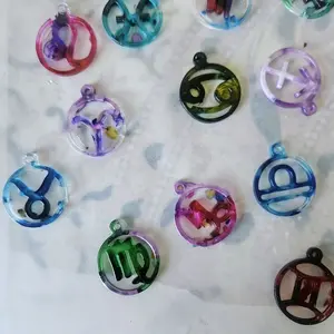 Zodiac Charms - Colorful Astrological Symbols for Jewelry Making and Collectible Accessories