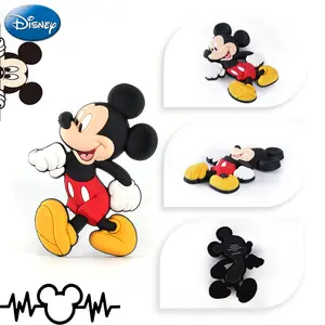 1PC Disney Officially Licensed Mickey Mouse 3D Figural Refrigerator Magnet Fridge Magnet Magnetic Soft Touch PVC Material Cartoon Cute Character Decorative Home Decor for Christmas Valentine New Year Gifts