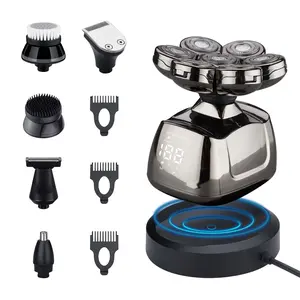 With illuminated barber tool and titanium trimmers