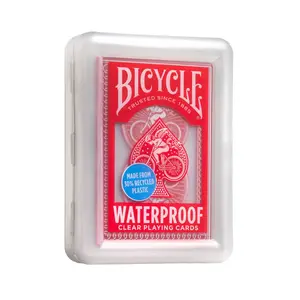 Bicycle Playing Cards, Waterproof Clear Plastic Playing Cards – 1/2 Brick (6 Decks), Waterproof Cards
