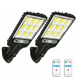 Smart Solar LED Motion Sensor Lights，solar street light outdoor, 3000 Lumens 108COB Motion Sensor Security Light - Wireless Waterproof Solar Lights for Patio, Front Door, Deck, Fence, Gutter, Yard, Porch
