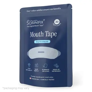 SomniFix Mouth Strips for Better Sleep - Gentle Hypoallergenic Tape to Reduce Snoring, Improve Sleep Quality & Oral Health - As Seen on Shark Tank - 30 Strips