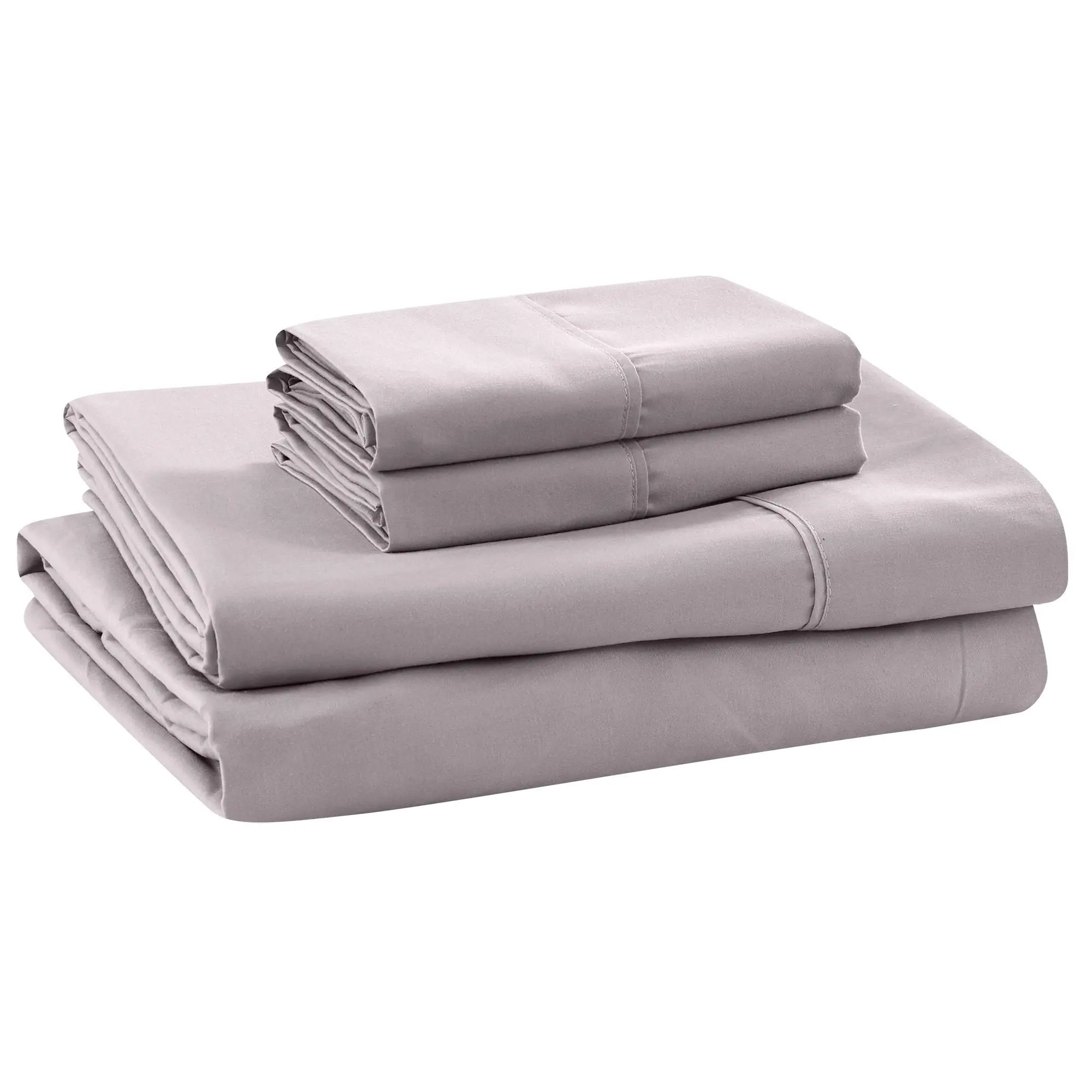 Modern Threads 4-Piece Soft Microfibre Sheet Set with Deep Pockets for King Size Bed, Dusty Mauve, Wrinkle Resistant, Hypoallergenic, Flat Weave, Machine Washable Bedding Linens