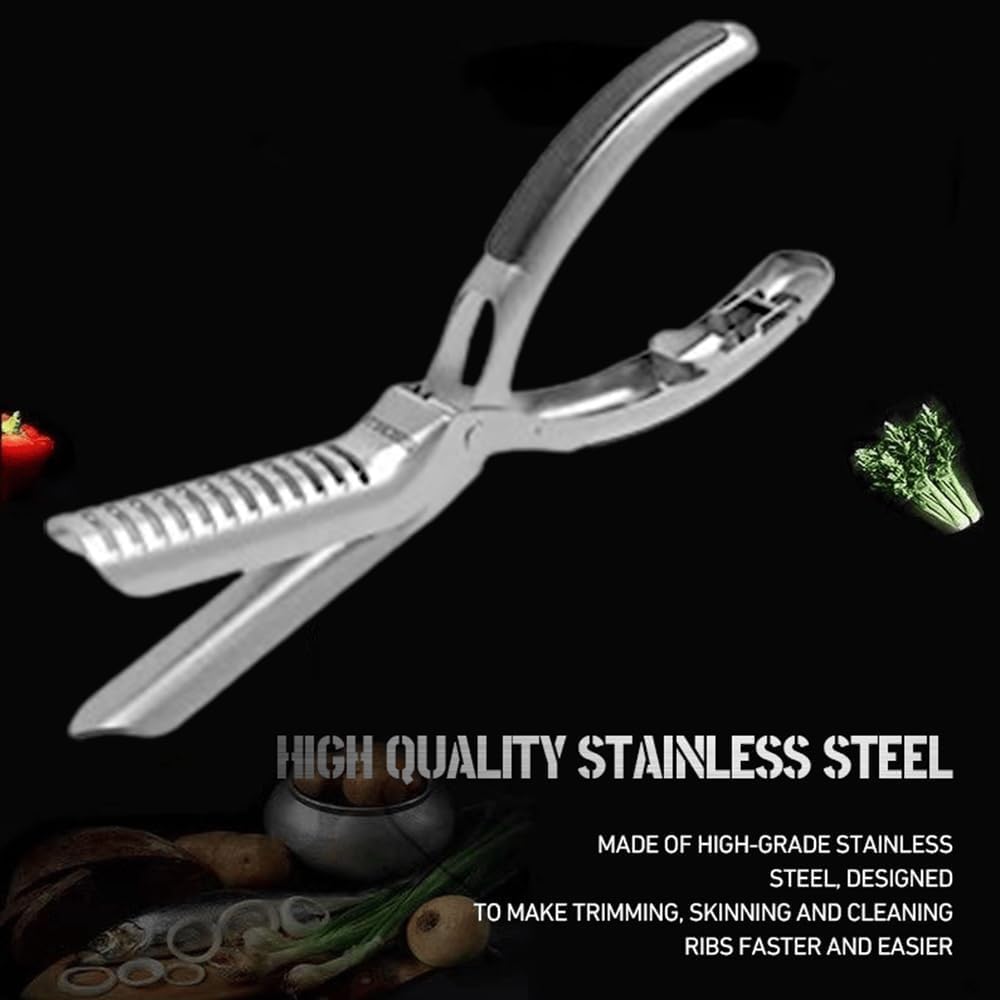 Spring Grill Upgrade Rib Membrane Remover Stainless Steel Tool Kit, BBQ Rib Skinner Tool, Kitchen Grill Rib Prep Tool - Easy Membrane Removal, Rib Prep Tool for BBQ Enthusiast, Chef (1pcs)