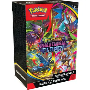 Pokémon TCG: Mega Evolution—Phantasmal Flames Booster Bundle (6 Booster Packs)