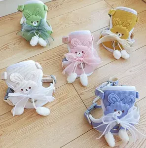 HARNESS DOG/CAT with Cute Bow and Bear Face - Primary Title for HARNESS DOG/CAT Product Information