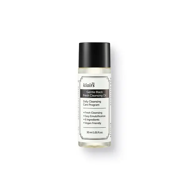 [Dear Klairs Official] Gentle Black Fresh Cleansing Oil 1.01 fl oz 30 ml Vegan Formula for Gentle Cleansing