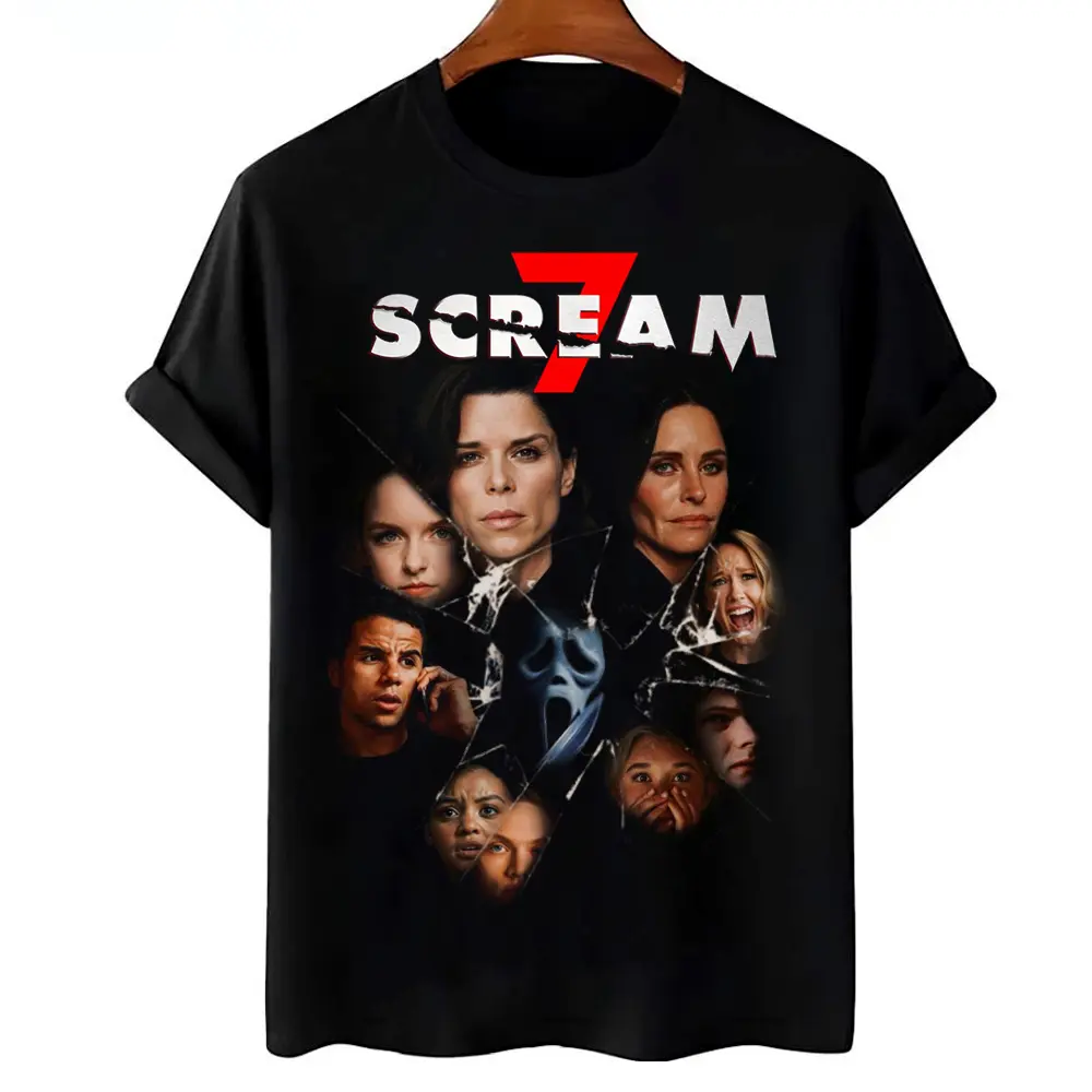 Scream 7 movie graphic t-shirt