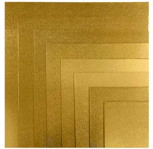 8x8in Gold Square Board