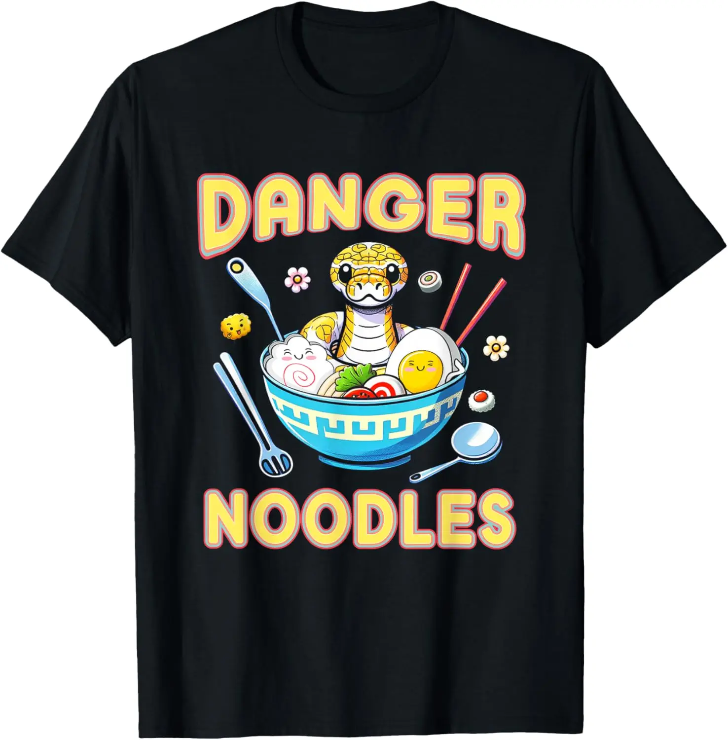 Menswear Ball Python Graphic T-Shirt, Soft 100% Cotton Short-Sleeve Streetwear Top for Men & Snake Owners