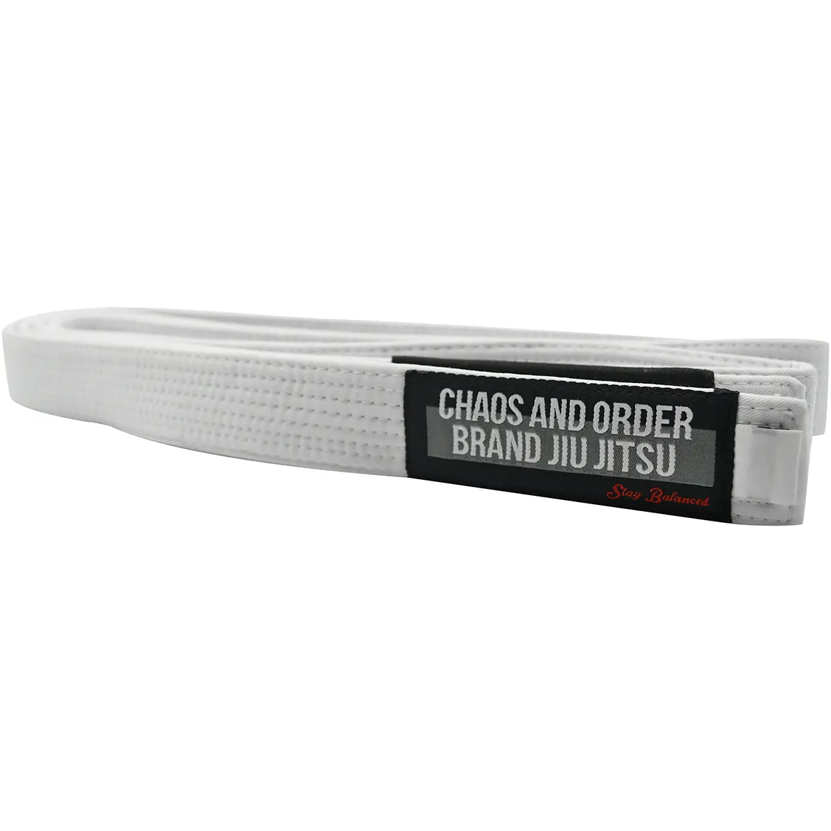 Chaos and Order Premium Jiu-Jitsu Rank Belt - White, Gear, Sport