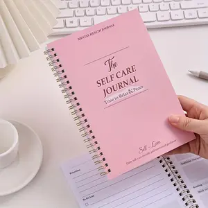 Self-Care Journal Planner with Content Prompts, 100 Pages, 25 Days, A5 Size, Ideal for Personal Reflection and Organization