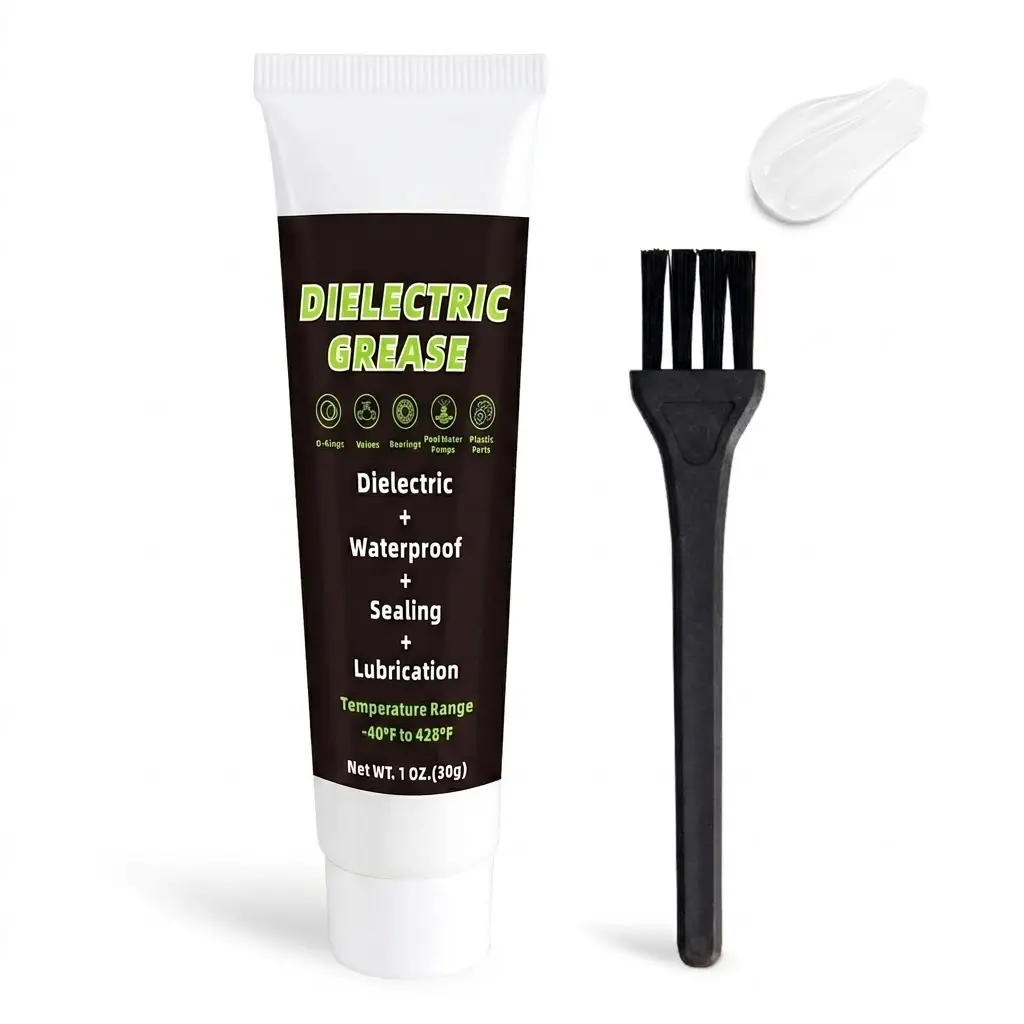 Realth Dielectric Grease for Electrical Connectors 1 oz, Anti-Corrosion Waterproof Silicone Dielectric Grease for Automotive Spark Plug Boots, Battery Terminals & Marine Wiring