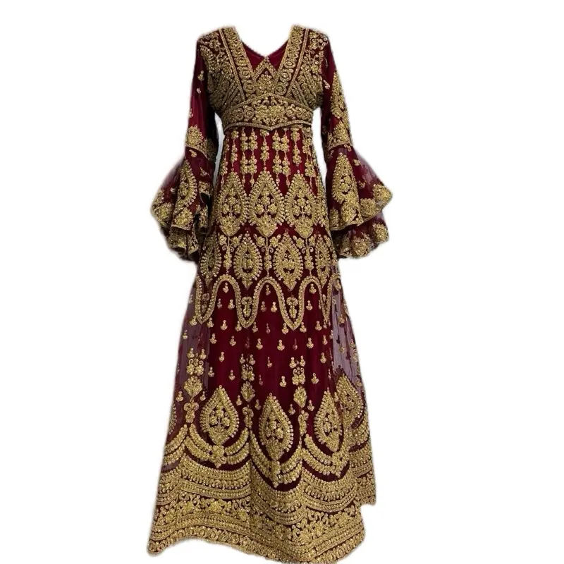 Embroidered kaftan Petite offers seven colors