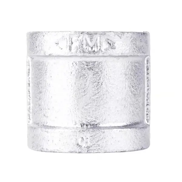 STZ Industries 1/2 in. FIP x 1/2 in. FIP Galvanized Malleable Iron Coupling – Durable Pipe Fittings for Plumbing & Gas Lines