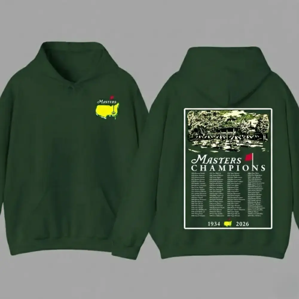2026 Masters Tournament Augusta Hoodie, Golf Cup 2 Sided Hoodie, Golf Gifts for Men, The Masters Golf Tournament Apparel