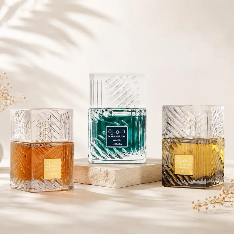 Lattafa Mega Bundle Khamrah + Khamrah Waha + Khamrah Qahwa 3.4 Oz Unisex EDP Spray