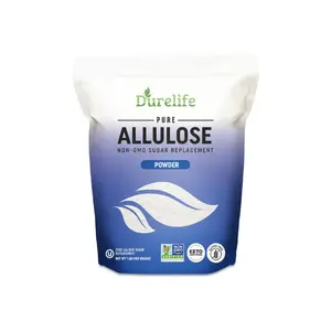 Durelife Allulose sweetener, 100% Pure No Erythritol powdered Sugar Substitute, NON-GMO Keto Certified kosher Zero Calories sugar alternative Flavor Natural