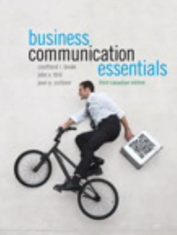 USED-Business Communication Essentials, Third Canadian Edition (3rd Edition) by Courtland L. Bovée (Paperback)