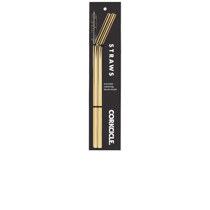 Corkcicle Tumbler Straws in Gold