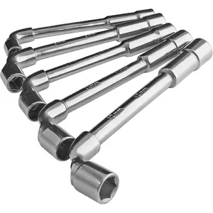 5 count Metric L Shaped Angled Hex Socket Wrench, Double- Elbow Hex Wrench for Mechanic Repair Tool (8mm,9mm,10mm,11mm,12mm)