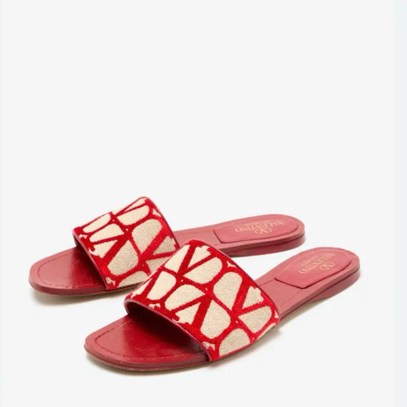 Valentino Garavani Toile Iconographe Sandals Size 39.5
