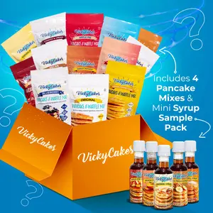 Mystery Box (Includes 4 Pancake Mixes and 5-Pack of Mini Syrups)